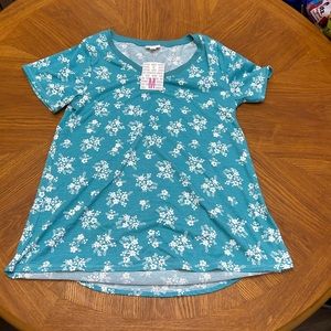 Blue Floral Christy t-shirt